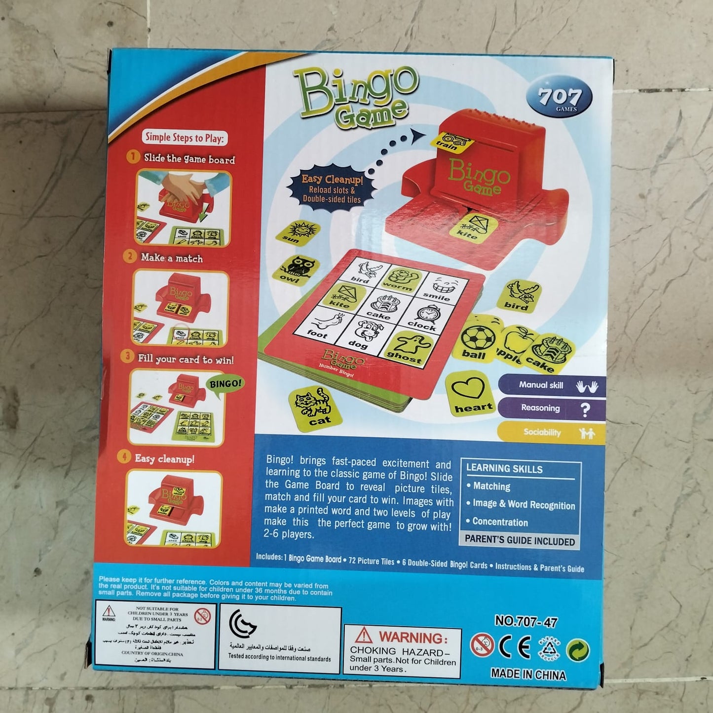 Bingo Game 707-47 MAS KIDZ