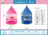 Castle Tent House Pink and Blue Color MAS KIDZ