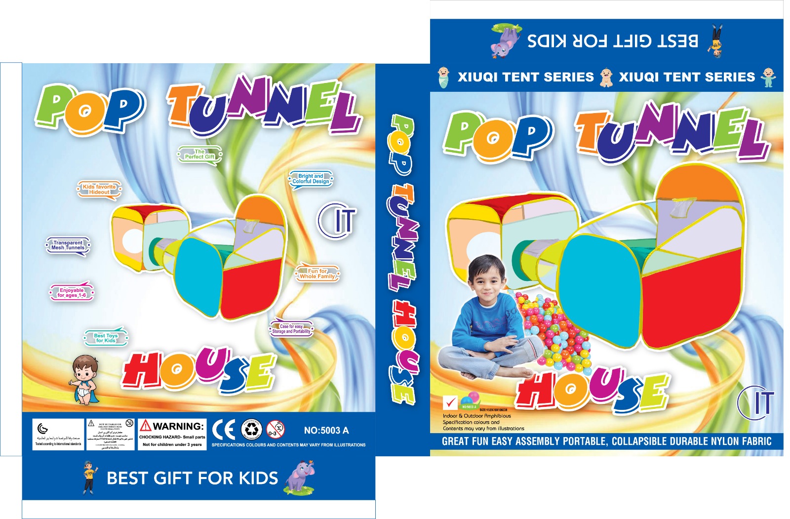 Pop Tunnel Tent House MAS KIDZ