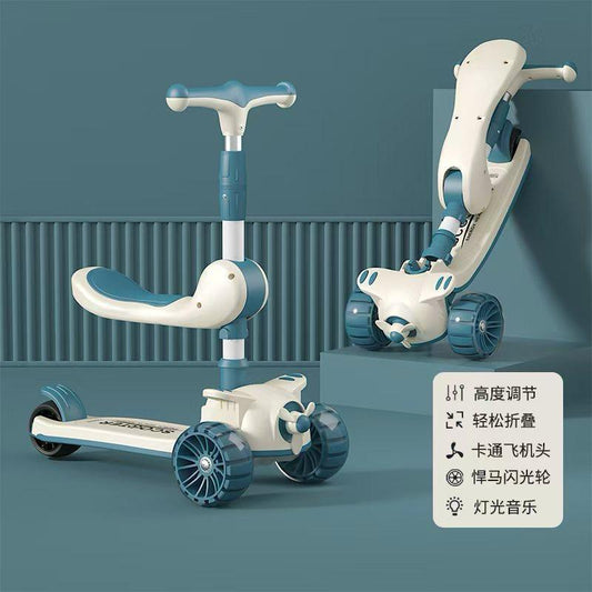 3-in-1 Kids Kick & Seated Scooter 42KGT2412-206