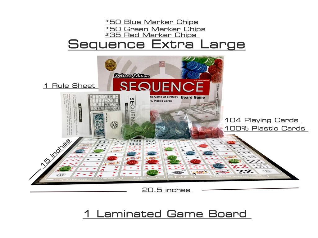 Sequence Deluxe Edition Board Game