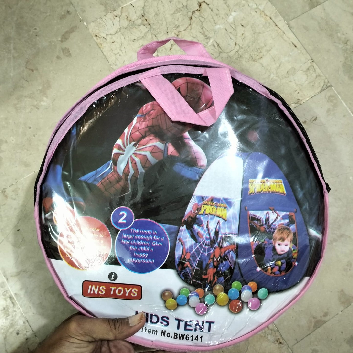 Spiderman Pop Up Tent House Play House maskidz-3dm