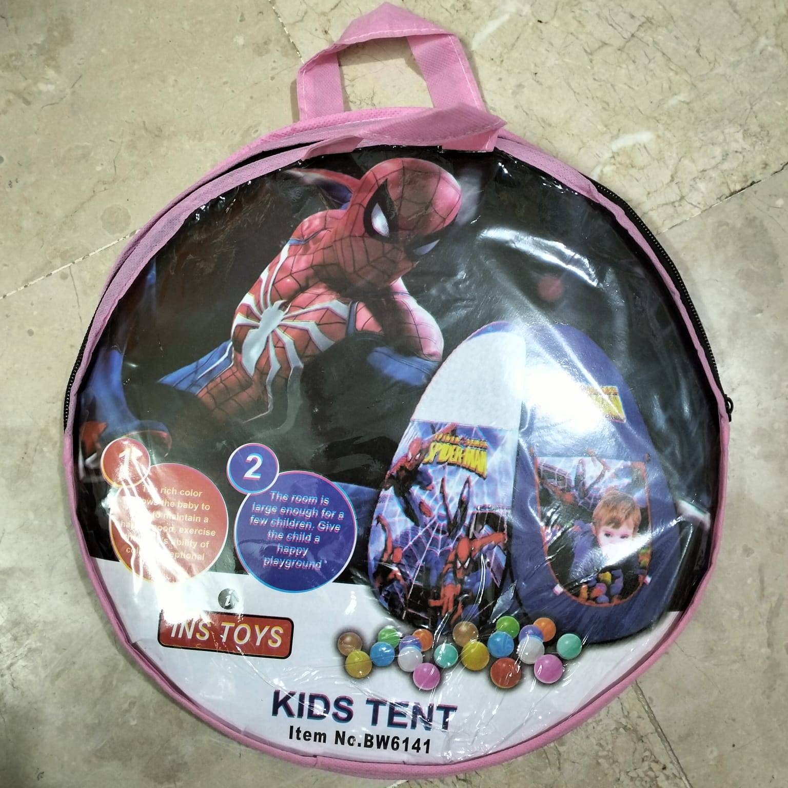 Spiderman Pop Up Tent House Play House maskidz-3dm