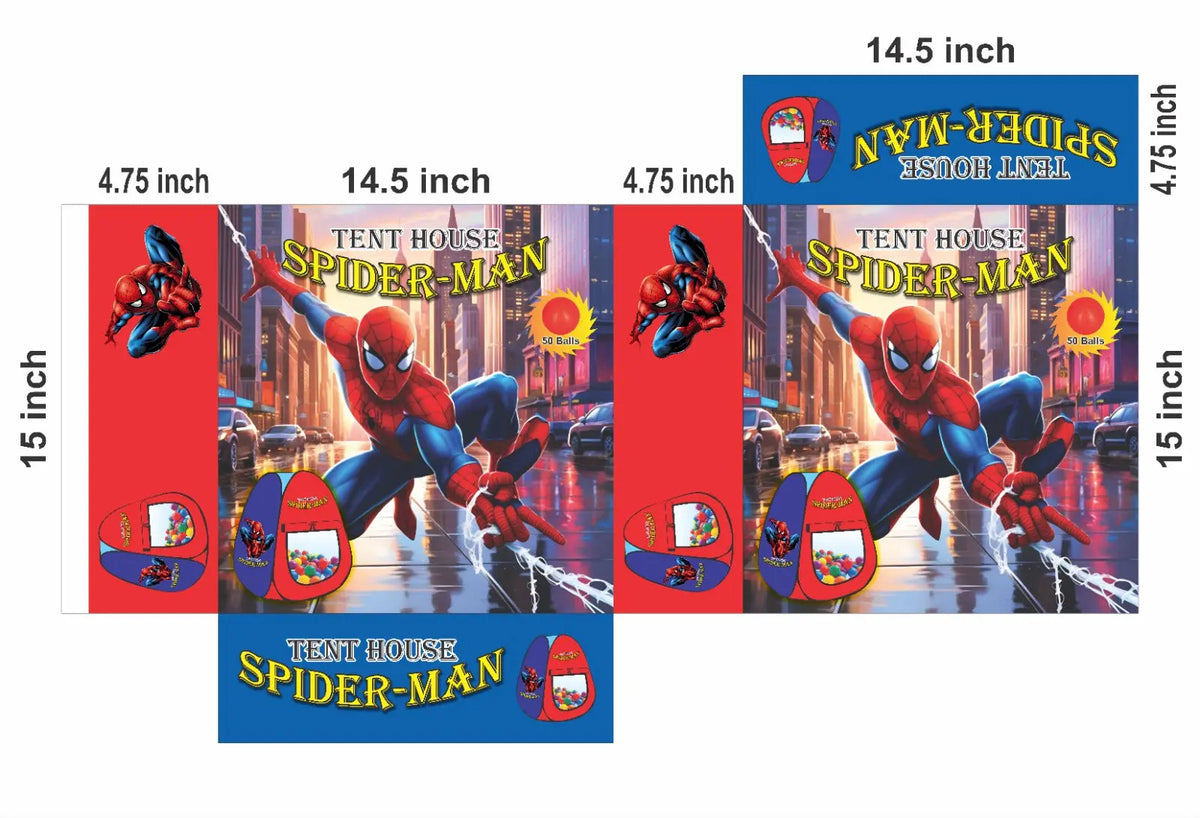 Spiderman Pop Up Tent House Play House maskidz-3dm