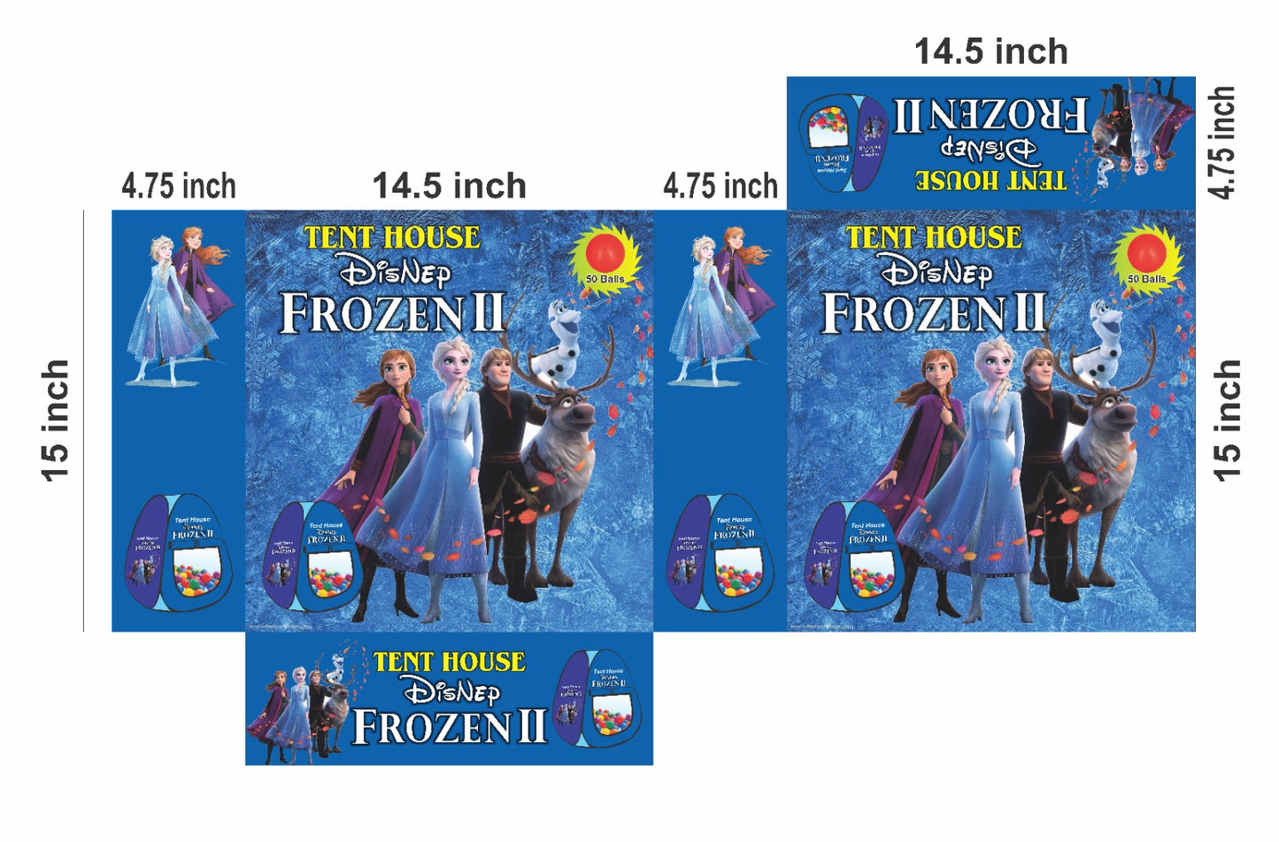 Frozen Tent Play House MAS KIDZ
