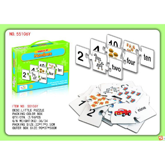 Match It Numbers Jigsaw Puzzle Game