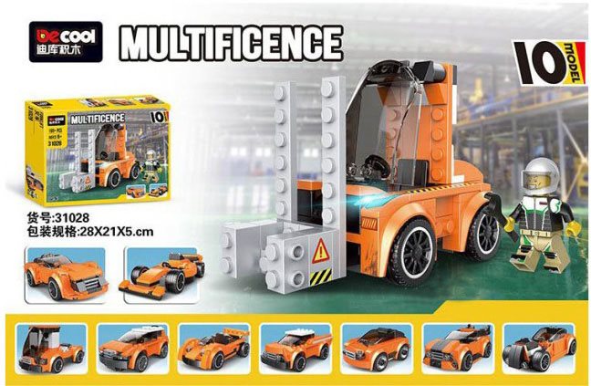 Decool Multificence Forklift Lego 31028 10 Model