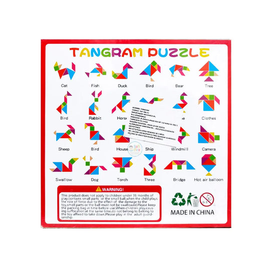 Wooden Tangram Puzzle Sheet 2824 MAS KIDZ