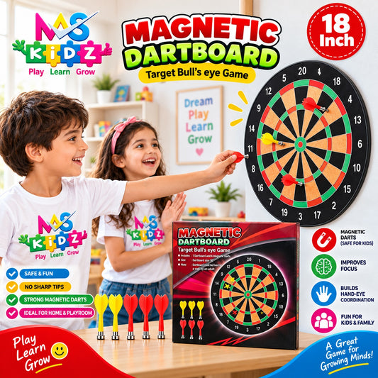 Magnetic Dart Board 18" Target Games for Kids 17018