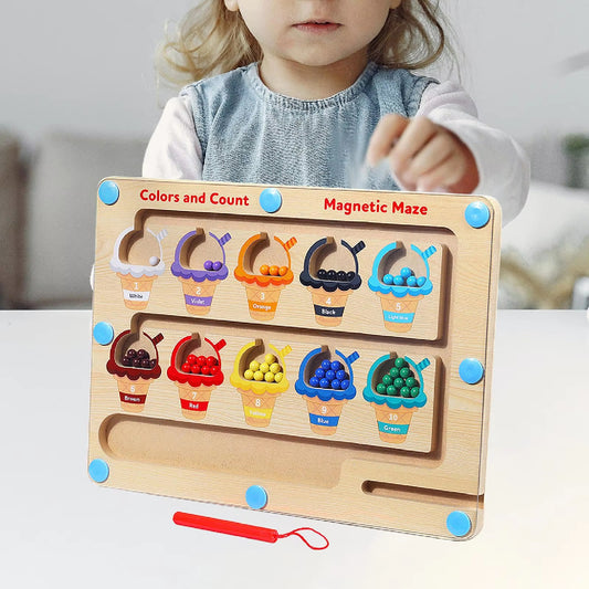 Magnetic Maze Ice Cream BTE-005 wooden