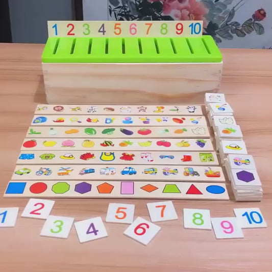 Knowledge Classification Box Wooden