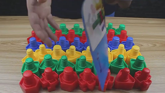 Colorful Screw & Nut Block Set