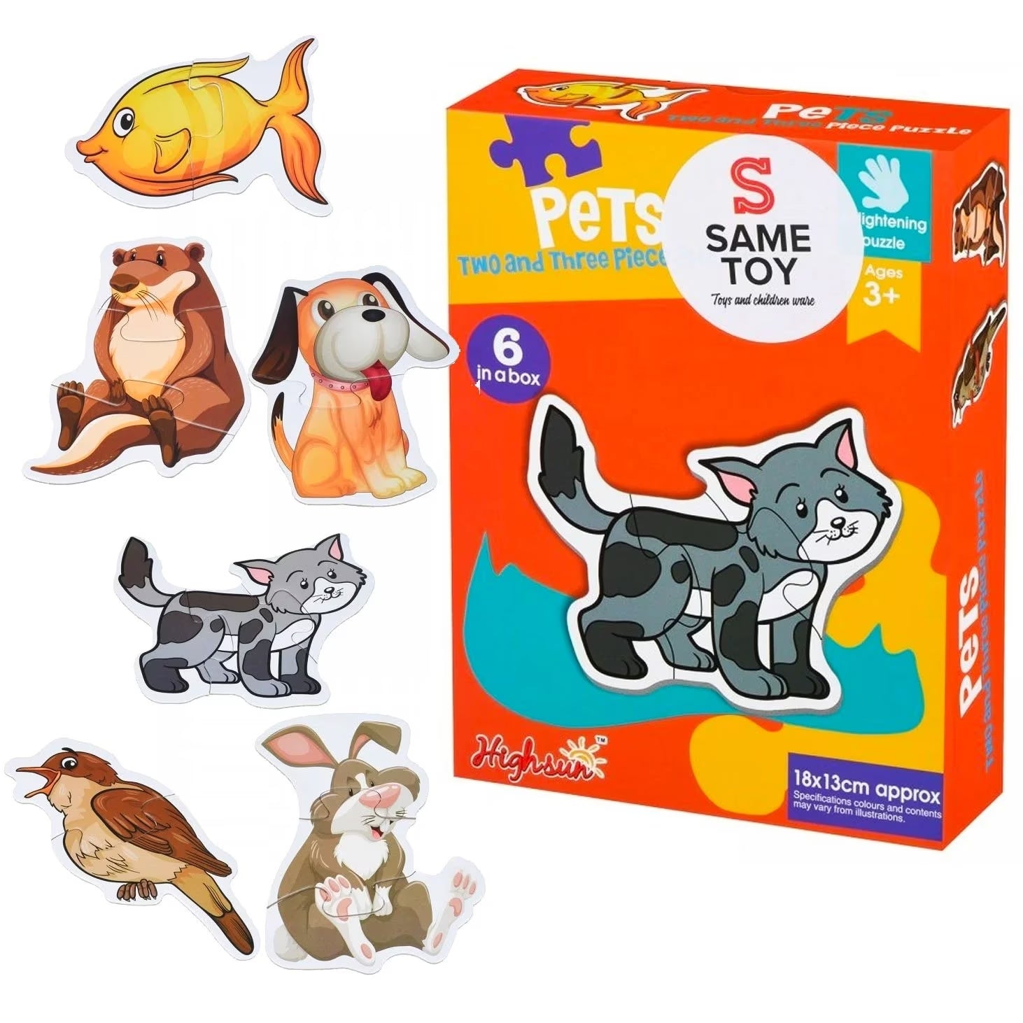 Pets Two and Three Piece Puzzle 88066 maskidz-3dm