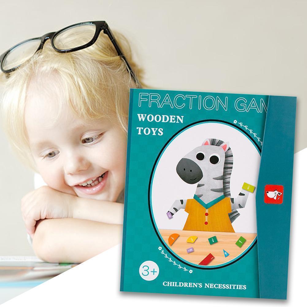 Fraction Game Magnetic Wooden Toy