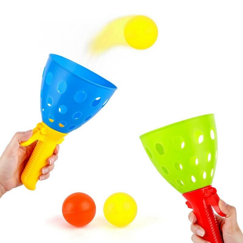 Click & Catch Ball Game for Kids Pop & Catch Ball Launcher Small & Large Size