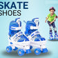 Quad Roller Skates 2 Rows 4 Wheels  Without Safety Gears Sakting Shoes