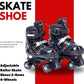 Quad Roller Skates 2 Rows 4 Wheels  Without Safety Gears Sakting Shoes