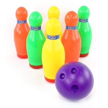 Deluxe Bowling Set With 6 Bottles and 2 Balls Children Toy