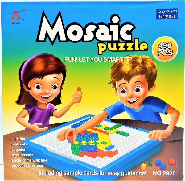 Mosaic Puzzle 490Pcs - Multi-Color Creative Pattern Puzzle