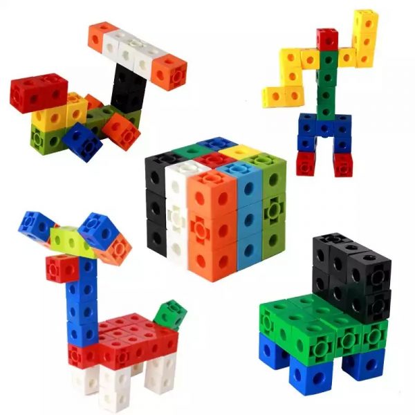 DIY Interlink Building Blocks 45+ Pieces Intelligent Creativity & Fun Blocks for Children Educational and Learning Toys