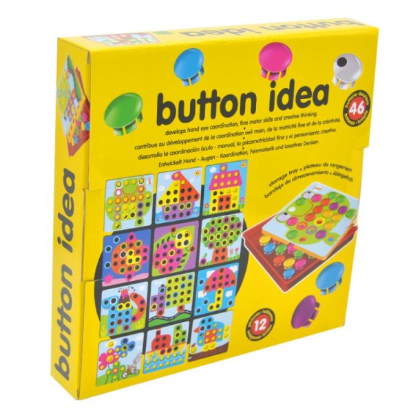 Button Idea – 3D Color Matching Puzzle Game Educational and Learning Toy for Kids