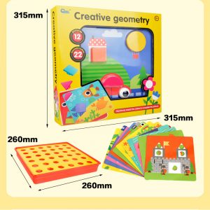 Creative Geometry â€“ 3D Color Matching Puzzle Game Educational and Learning Toy for Kids