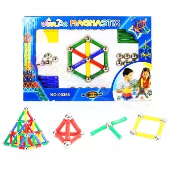 Magnastix Magnet Toy 84 PCS Magnets Kid learning Educational Toys Primary Schools Colorful toy Home schooling Magnets Balls & Sticks Constructive toy Learning & Education