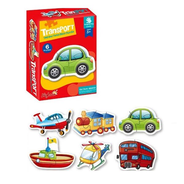 Transport Two and Three Piece Puzzle 88063