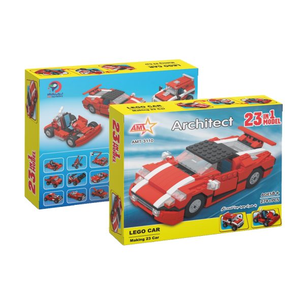 Brick Architect Bricks Toy 23 Model in 1 code No 3110 Car Model Lego Super Speedster