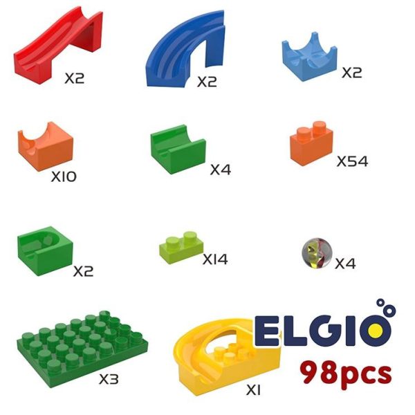 Track Maze Toy Bricks 98 pcs Lego Game marble run Code no 8201