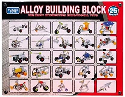 Alloy Building Block 25 Models 239 Pieces Metal Model No 592-1