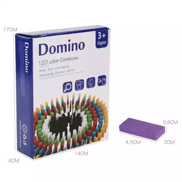 Domino 120 Pieces Color Dominoes