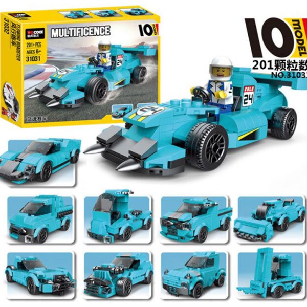 Decool Multificence Blue Ghost Race Car Lego 31031 10 Model