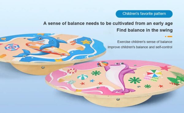 Balance Board Wooden Children Seesaw Toy