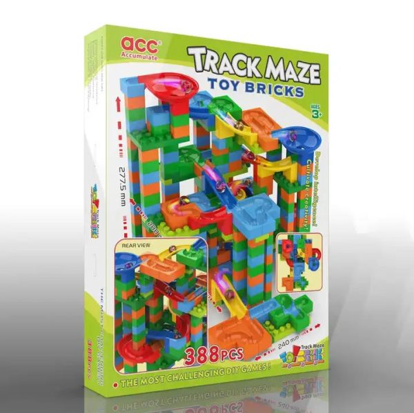 Track Maze Construction Marble Run 388 pieces Lego