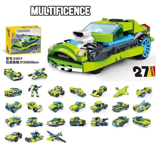 Lego Building Blocks Decool Multificence 31011 Rocket Rally Car 27 Model Lego Set 241 + pieces