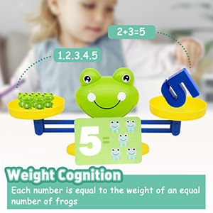 Libra Frog Intelligent Game Balancing and Mathematical Balance Scale game E005