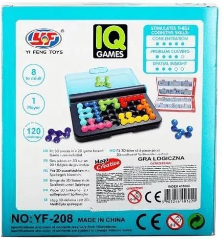 IQ Game 120 challenges easy to expert no YF-208 .