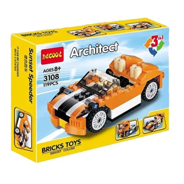 Architect Brick Toys Building Blocks Sunset Speeder 3108