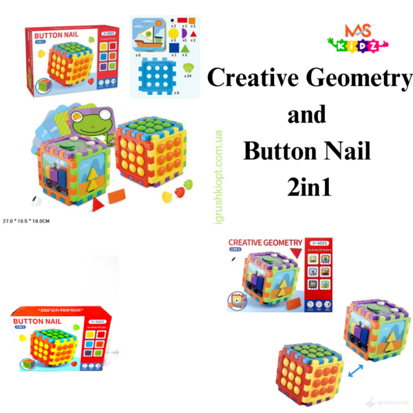 Button Nail and Creative Geometry 2in1