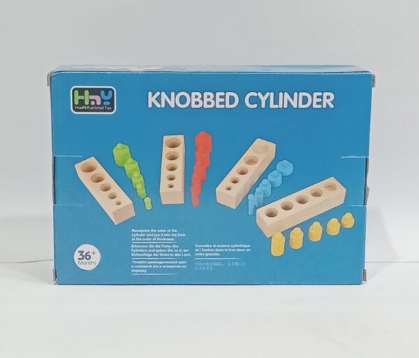 Knobbed Cylinder wooden toy